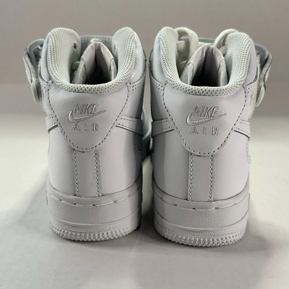 Nike Air Force 1 Mid LE Big Kids 4.5Y - white/white - BNIB - Picture 6 of 8